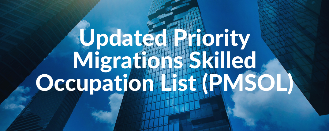 The newly added 22 occupations to PMSOL